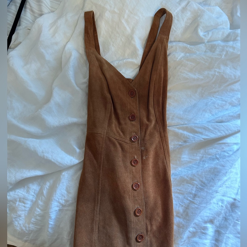 Free People Brown Suede mini dress